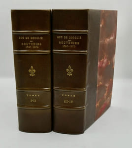 SOUVENIRS 1785-1870 DU FEU DUC DE BROGLIE. Tomes I-IV.