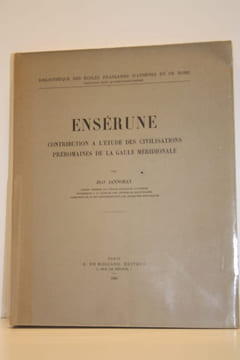 Ensérune. Contribution à l'étude des civilisations préromaines de la Gaule méridionale. [Volume de texte seul].. JANNORAY (Jean)