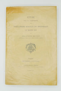 ETUDE SUR LA CONDITION DES POPULATIONS RURALES DU ROUSSILLON AU MOYEN AGE.