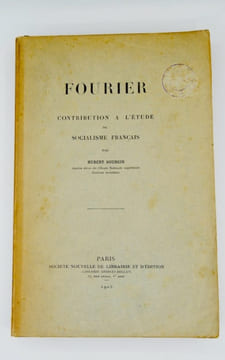FOURIER Contribution à l'étude du socialisme français.. BOURGIN (Hubert)