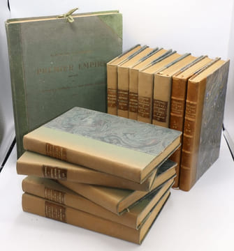 Les familles titrées et anoblies au XIXe siècle. + Album de l'Armorial du Premier Empire, 1808-1815.. REVEREND (Vte Albert)