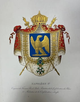 Les familles titrées et anoblies au XIXe siècle. + Album de l'Armorial du Premier Empire, 1808-1815.. REVEREND (Vte Albert)