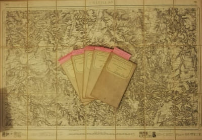 6 cartes de la France au 1:80.000 - N° 98 : Châtillon-sur Seine. N° 100. Lure (Haute-Saône), N° 111 : Avallon, N° 137 : Chalon-sur-Saône, N° 147. Charolles, N° 148. Mâcon.