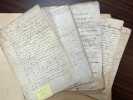 [SEINE ET MARNE] [NEUFMOUTIERS-EN-BRIE, canton de Rozay-en-Brie] 6 belles pièces manuscrites sur parch, XVII-XVIIIe siècle.. 