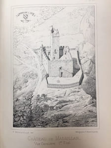 Un château gascon au Moyen-Age. Etude archéologique sur le château de MADAILLAN (Lot-et-Garonne). Son histoire, ses transformations, et son siège en 1575 par le maréchal Blaise de Monluc.