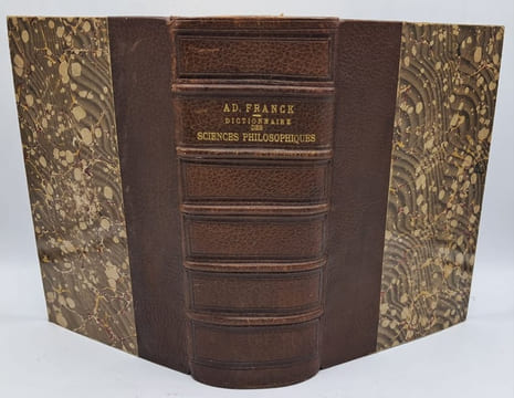 Dictionnaire des sciences philosophiques par une société de professeurs et de savants. Troisième édition.. FRANCK (Ad.)