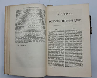 Dictionnaire des sciences philosophiques par une société de professeurs et de savants. Troisième édition.
