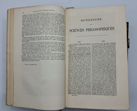 Dictionnaire des sciences philosophiques par une société de professeurs et de savants. Troisième édition.. FRANCK (Ad.)