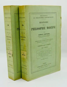 HISTOIRE DE LA PHILOSOPHIE MODERNE, complet en 2 Tomes. Troisième édition.