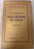 De la M&eacute;diation dans la Philosophie de Hegel.. NIEL (Henri)