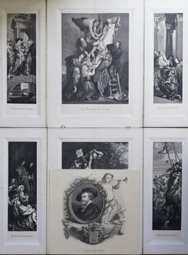 Les chefs-d'oeuvre de Rubens à la cathédrale d'Anvers. La Descente de Croix / L'élévation de la Croix.. PANNEMAKER (Adolphe-François )
