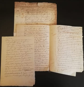 Adjudication des droits patrimoniaux appartenant au cours commun: droit de courtage, four banal (charges de l'adjudication); Procès verbal des ...