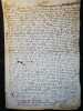 Supplique signée de René de Cordouan, Mis de Langley à nos seigneurs du parlement de Paris, contre Jacques de Caumont, Mis de Boisse, 2ème époux de ...