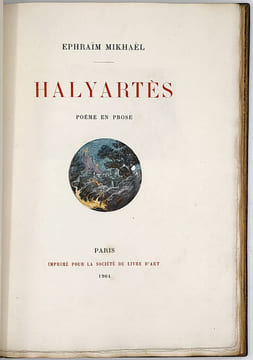 Halyartès. Poème en prose.. MIKHAEL (Ephraïm)