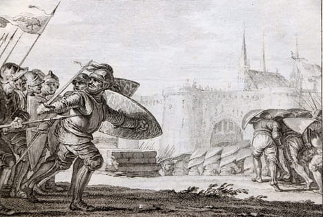 Figure de l'Histoire de France dessinées par M. Moreau le jeune, et gravées sous sa direction ; Avec le texte explicatif rédigé par M. l'Abbé Garnier, ...