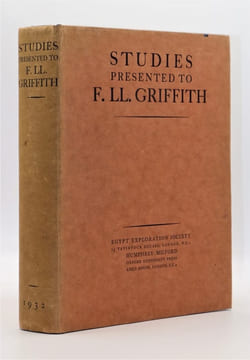STUDIES PRESENTED TO F. LL. GRIFFITH.. undefined