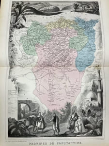 La France et ses colonies. Atlas illustré. Cent-cinq cartes dressées d'après les cartes du dépôt de la Guerre, des Ponts et Chaussées et de la Marine. Edition de 1878.
