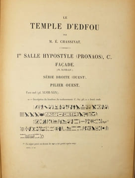 Le temple d'Edfou. Tome Troisième.. CHASSINAT (Emile)