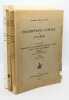 INSCRIPTIONS LATINES DE L'ALGERIE. Tome deuxième : Inscriptions de la Confédération cirtéenne, de Cuicul et de la tribu des Suburbures (volume 1 à ...