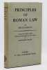 Principles of Roman Law. Translated from a text revised and enlarged by the author by Marguerite Wolff.. SCHULZ (Fritz)