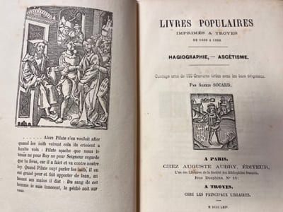 Livres populaires imprimés à Troyes de 1600 à 1800. Hagiographie - Ascétisme.