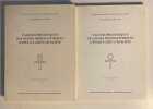 Valeurs phonétiques des signes hiéroglyphiques d'époque gréco-romaine. Tomes I et II. Institut d'égyptologie Paul Valéry - CNRS 1068.. DAUMAS ...