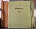 KARTHAGO. Revue d'Archéologie africaine.. 