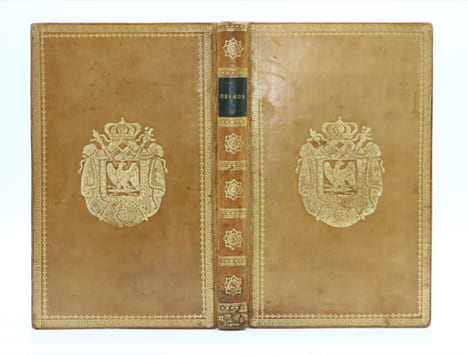 Obéron ou les aventures de Huon de Bordeaux.. RELIURE AUX ARMES DE NAPOLEON Ier WIELAND