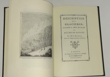 Description des glacières, glaciers et amas de glace du Duché de Savoie.
