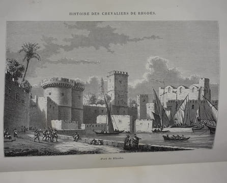 Histoire des chevaliers de Rhodes depuis la création de l'ordre à Jérusalem jusqu'à sa capitulation à Rhodes.. FLANDIN (Eugène)