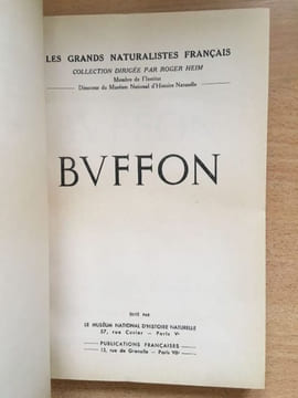 Buffon Les Grands naturalistes français Le Muséum national d'histoire naturelle. Collectif