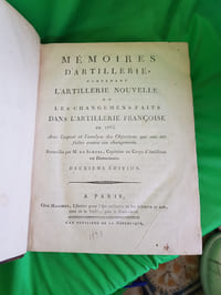 Les Changemens Faits Dans l'Artillerie Françoise En 1765