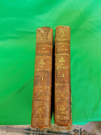 Dictionnaire historique théorique et pratique de marine En deux volumes Chez Charles Antoine Jombert MDCCLVIII Complet des ses 4 planches dépliantes