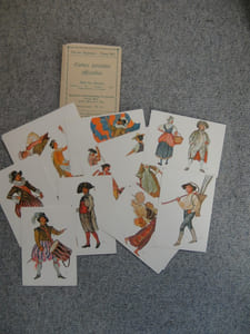 Les Saisons. Cartes postales officielles de la Fête de 1927.