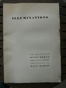 Illuminations. Un sonnet de René Morax, trois eaux-fortes originales de René Martin.