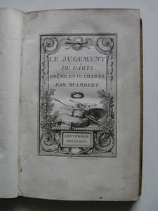 Le Jugement de Pâris, poëme en IV chants.