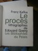 Le Procès. lithographies d'Edouard Goerg.. KAFKA Franz.