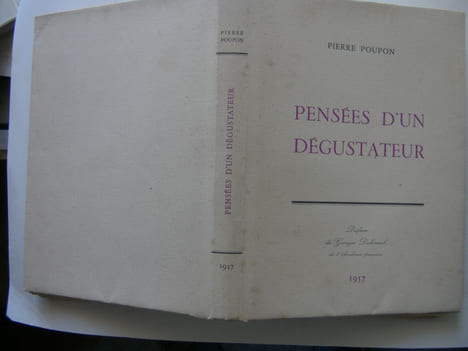 Pensées d'un Dégustateur. . POUPON Pierre.