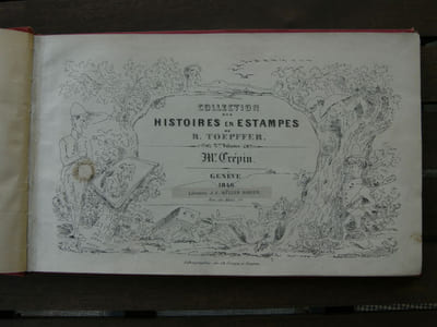 Histoire de Mr. Crépin. Collection des Histoires et estampes de R. Töpffer. 2ème volume. Texte bilingue.