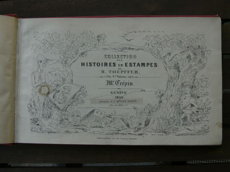 Histoire de Mr. Crépin. Collection des Histoires et estampes de R. Töpffer. 2ème volume. Texte bilingue.. TÖPFFER R.