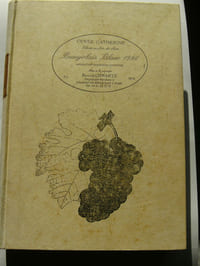 Bibliographie, Catalogue de la collection d'ouvrages sur le vin de Monsieur Bernard Chwartz.
