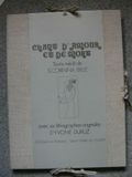 Chant d'Amour et de Mort. Lithogr.... BILLE Corinna S.