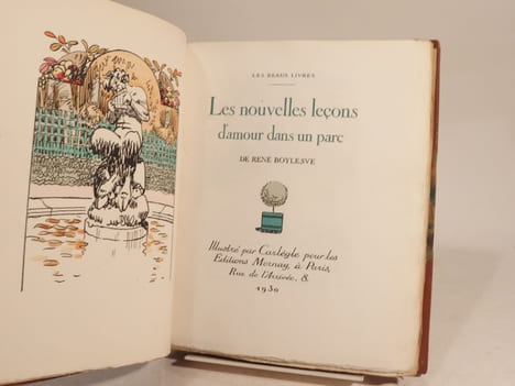 Les nouvelles leçons d'amour dans un parc. Illustré par Carlègle.. BOYLESVE (René), CARLEGLE
