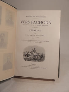 Vers Fachoda :  à la rencontre de la Mission Marchand à travers l'Ethiopie, par Charles Michel, Second de la Mission. Avec une carte et des gravures d'après les photographies de l'auteur et les dessins de Maurice Potter.