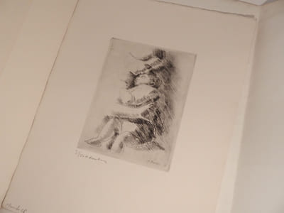 Maternité. Recueil de huit planches dessinées, gravées et tirées par Maurice Asselin.
