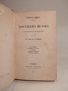 Nouvelles russes : Tarass Boulba - Les Mémoires d'un fou - La Calèche - Un Ménage d'autrefois - Le Roi des Gnomes. Traduction par Louis Viardot.