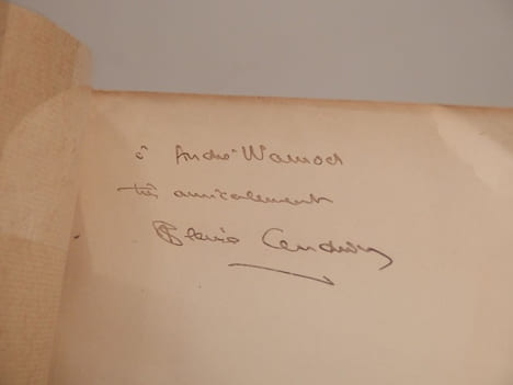 Dix-neuf poèmes élastiques, avec un portrait de l'auteur par Modigliani.. CENDRARS (Blaise), MODIGLIANI