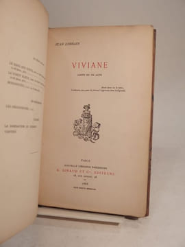 Viviane. Conte en un acte.. LORRAIN (Jean)