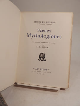 Scènes mythologiques. Avec 40 eaux-fortes de A.-E. Marty.. REGNIER (Henri de), MARTY (A.-E.)