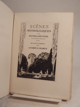 Scènes mythologiques. Avec 40 eaux-fortes de A.-E. Marty.. REGNIER (Henri de), MARTY (A.-E.)